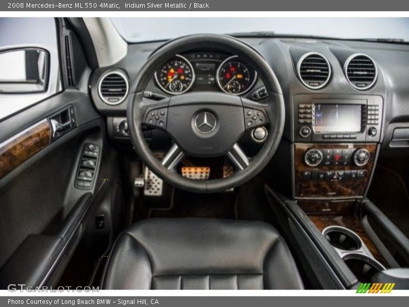 Iridium Silver Metallic / Black 2008 Mercedes-Benz ML 550 4Matic