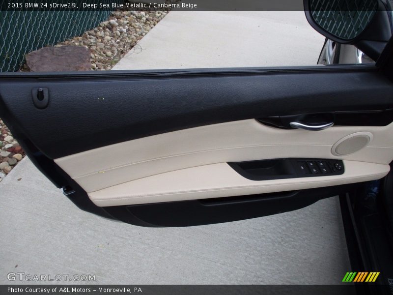 Deep Sea Blue Metallic / Canberra Beige 2015 BMW Z4 sDrive28i