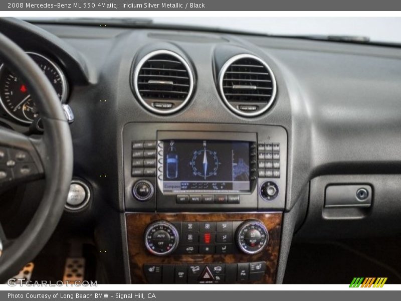 Iridium Silver Metallic / Black 2008 Mercedes-Benz ML 550 4Matic