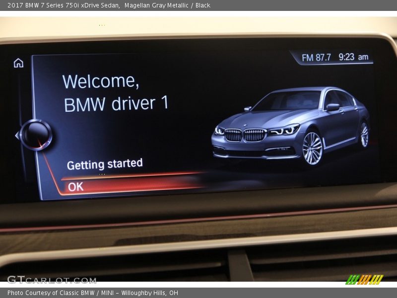 Magellan Gray Metallic / Black 2017 BMW 7 Series 750i xDrive Sedan