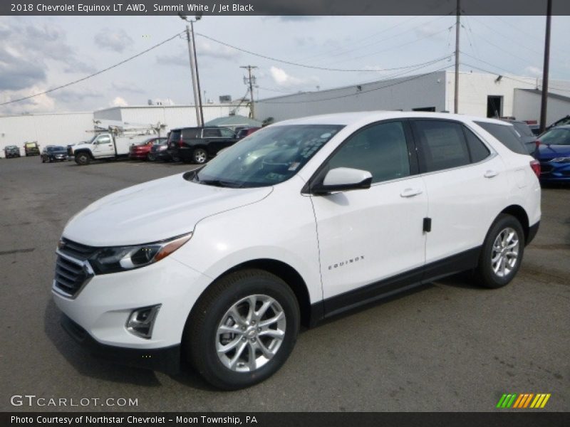 Summit White / Jet Black 2018 Chevrolet Equinox LT AWD