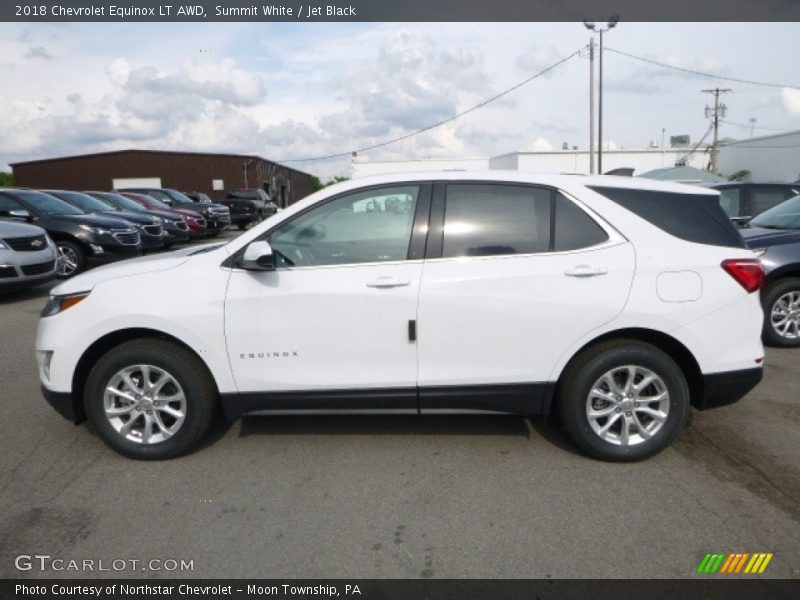Summit White / Jet Black 2018 Chevrolet Equinox LT AWD