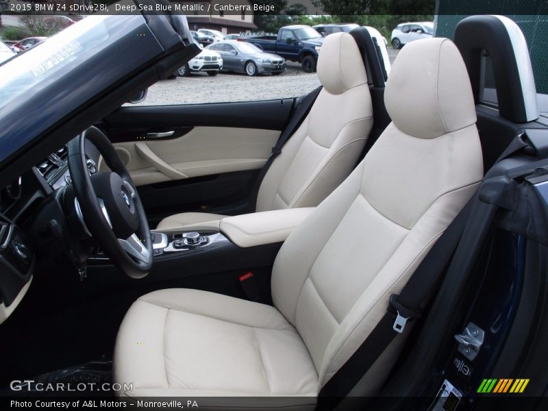 Deep Sea Blue Metallic / Canberra Beige 2015 BMW Z4 sDrive28i