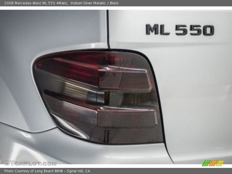 Iridium Silver Metallic / Black 2008 Mercedes-Benz ML 550 4Matic