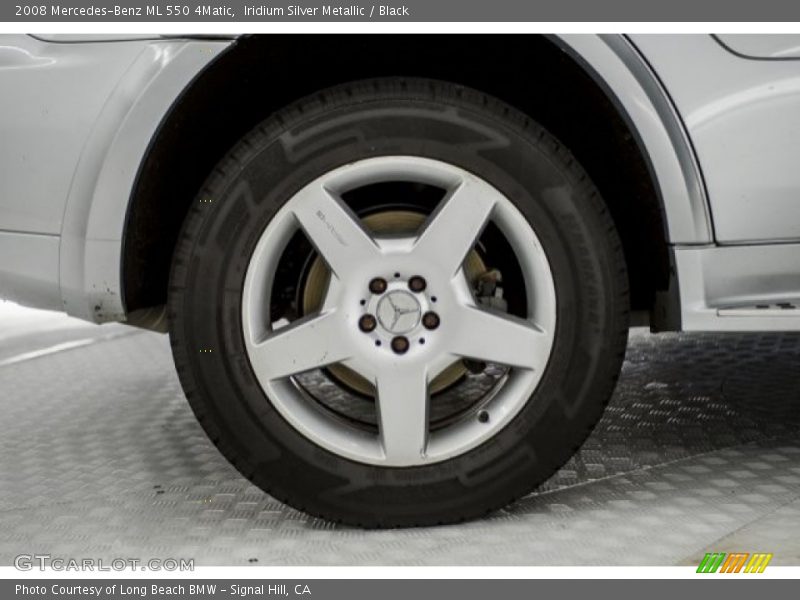 Iridium Silver Metallic / Black 2008 Mercedes-Benz ML 550 4Matic