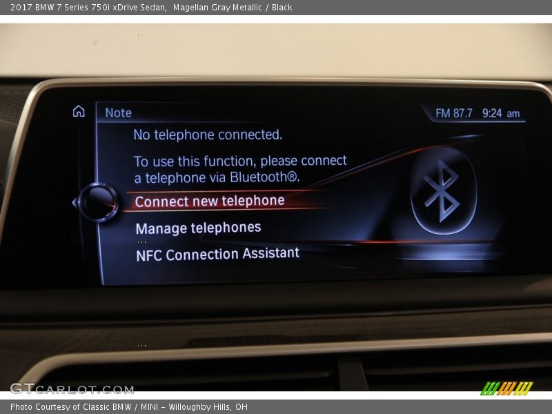 Magellan Gray Metallic / Black 2017 BMW 7 Series 750i xDrive Sedan