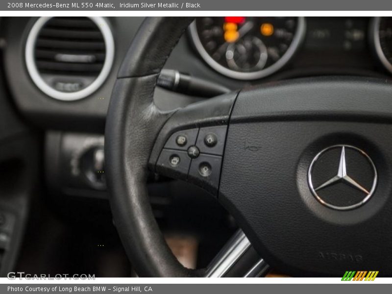 Iridium Silver Metallic / Black 2008 Mercedes-Benz ML 550 4Matic