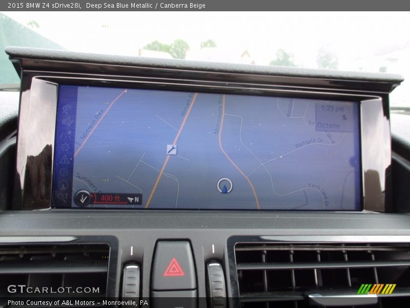 Deep Sea Blue Metallic / Canberra Beige 2015 BMW Z4 sDrive28i