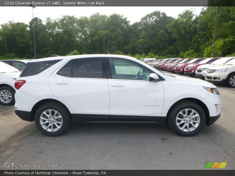 Summit White / Jet Black 2018 Chevrolet Equinox LT AWD