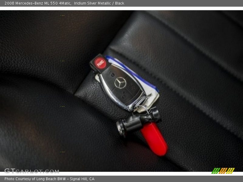 Iridium Silver Metallic / Black 2008 Mercedes-Benz ML 550 4Matic