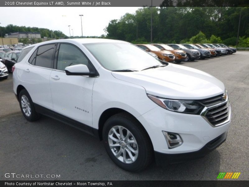 Summit White / Jet Black 2018 Chevrolet Equinox LT AWD