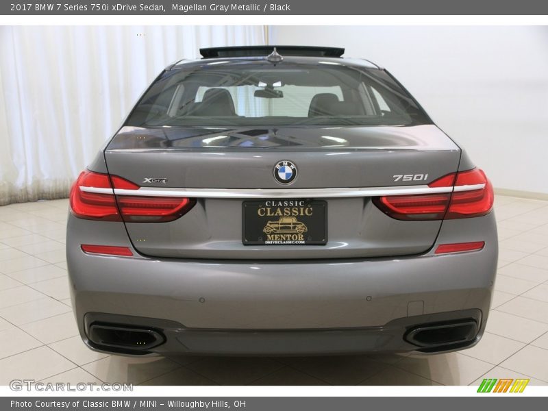 Magellan Gray Metallic / Black 2017 BMW 7 Series 750i xDrive Sedan