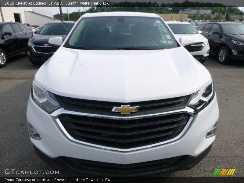 Summit White / Jet Black 2018 Chevrolet Equinox LT AWD