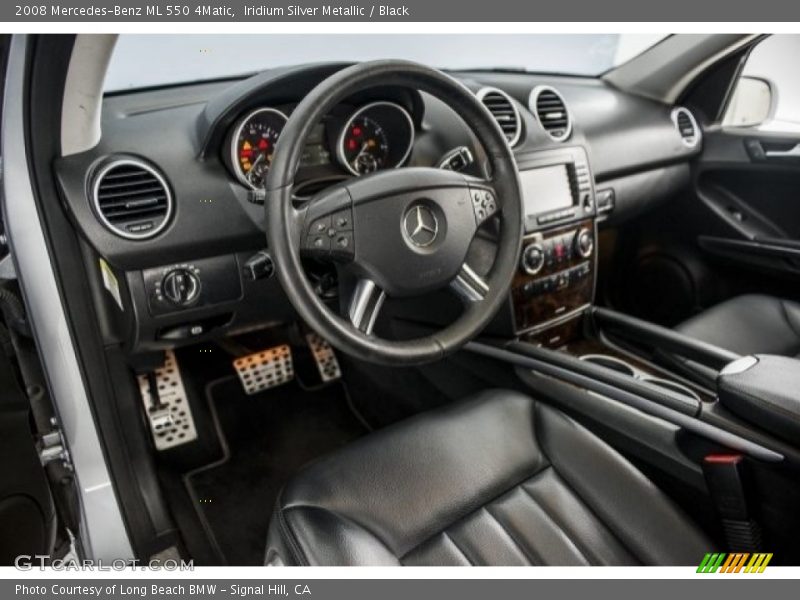 Iridium Silver Metallic / Black 2008 Mercedes-Benz ML 550 4Matic