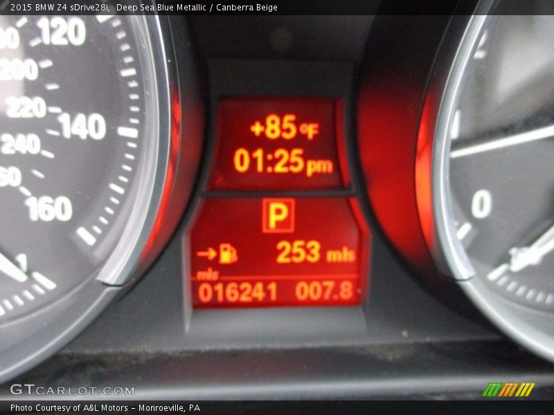 Deep Sea Blue Metallic / Canberra Beige 2015 BMW Z4 sDrive28i