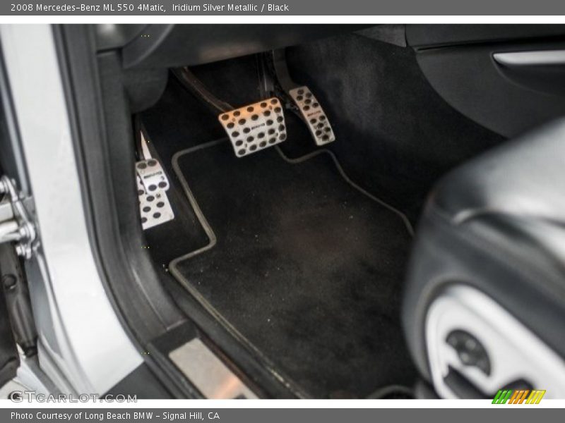 Iridium Silver Metallic / Black 2008 Mercedes-Benz ML 550 4Matic