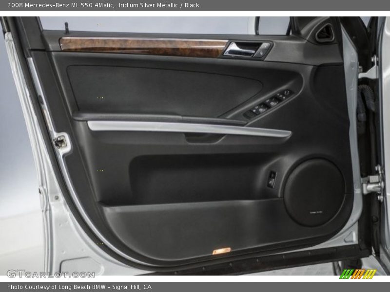 Iridium Silver Metallic / Black 2008 Mercedes-Benz ML 550 4Matic