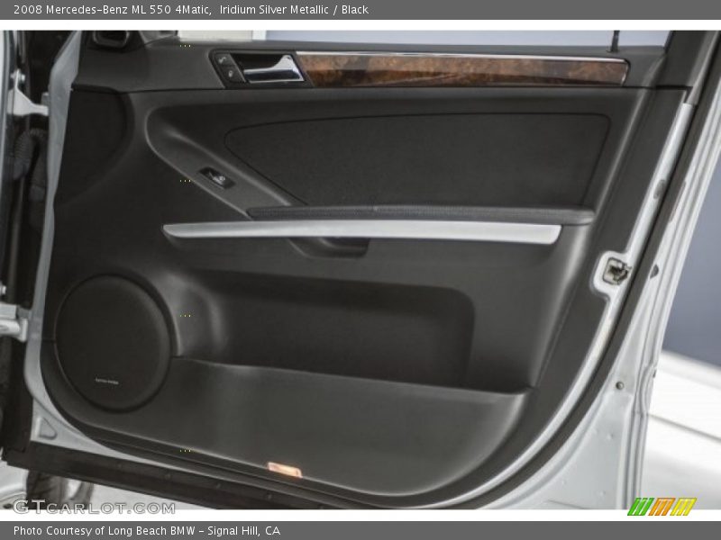 Iridium Silver Metallic / Black 2008 Mercedes-Benz ML 550 4Matic
