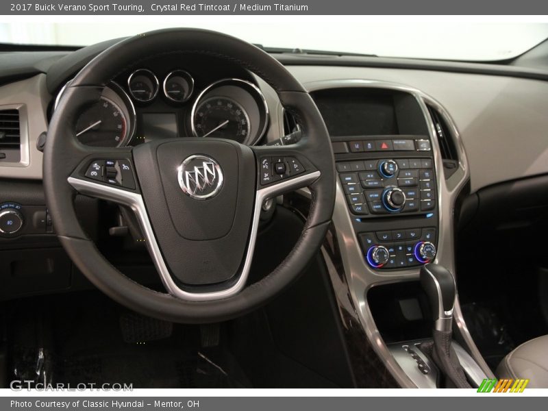 Crystal Red Tintcoat / Medium Titanium 2017 Buick Verano Sport Touring