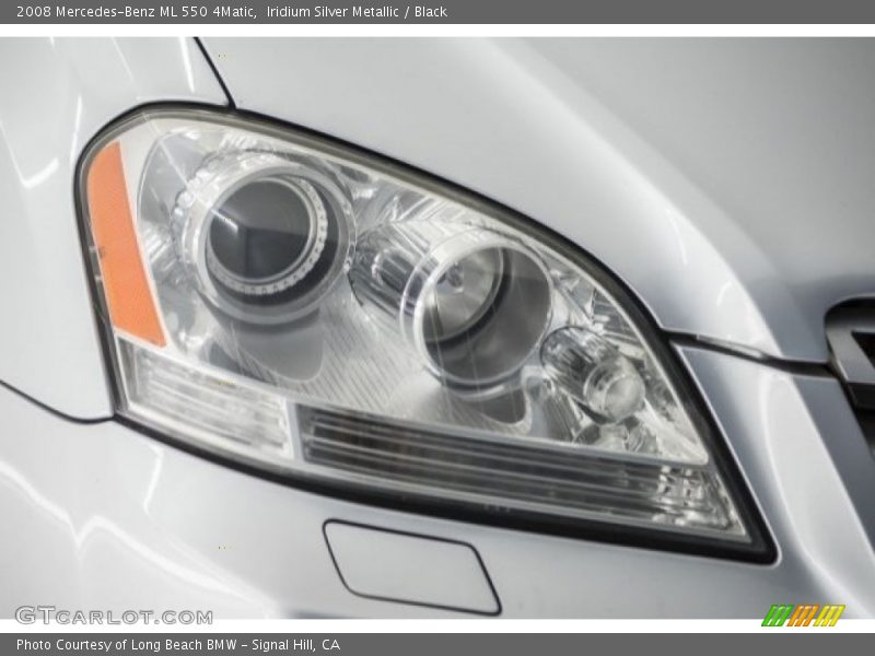 Iridium Silver Metallic / Black 2008 Mercedes-Benz ML 550 4Matic
