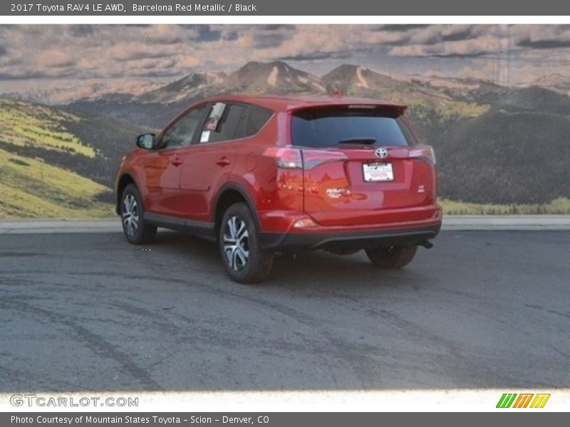Barcelona Red Metallic / Black 2017 Toyota RAV4 LE AWD