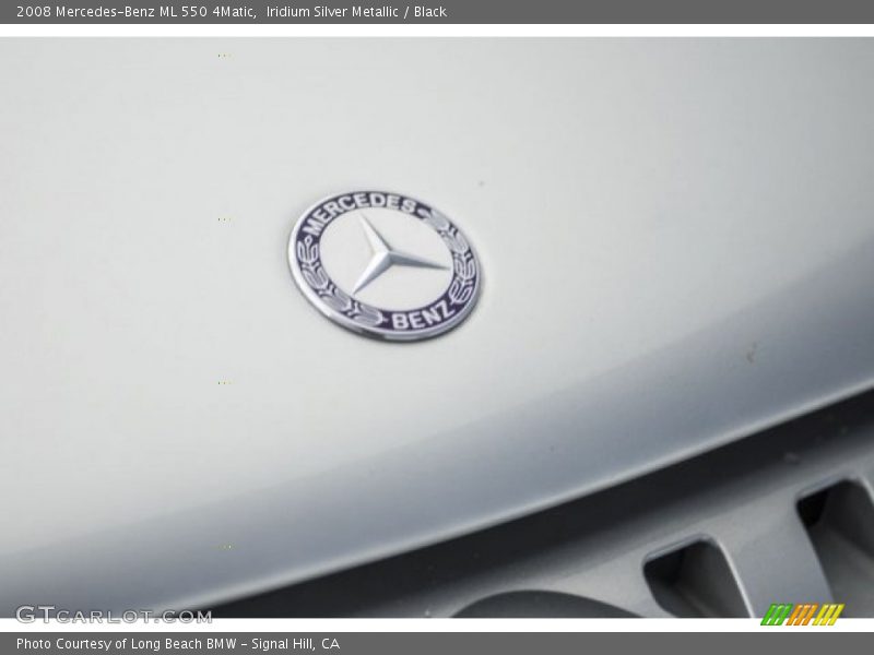 Iridium Silver Metallic / Black 2008 Mercedes-Benz ML 550 4Matic