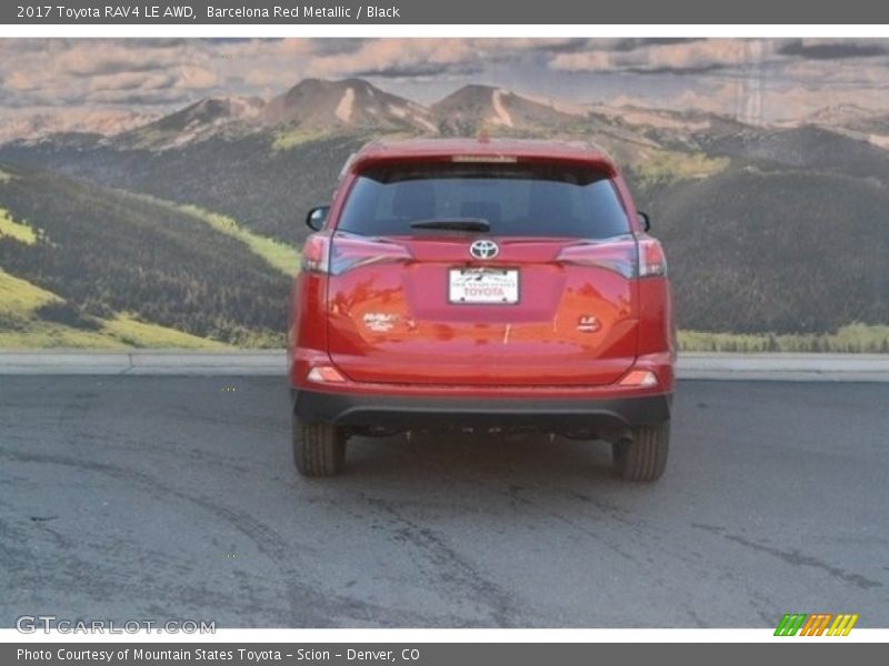 Barcelona Red Metallic / Black 2017 Toyota RAV4 LE AWD