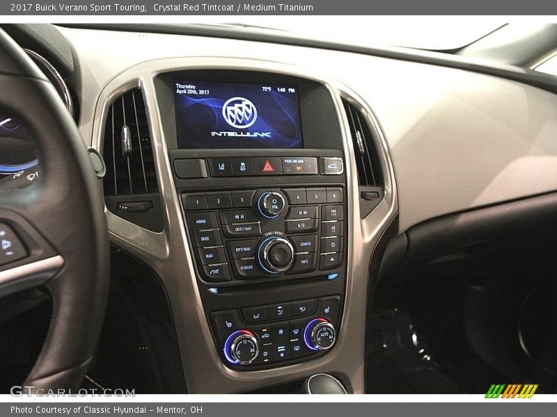 Crystal Red Tintcoat / Medium Titanium 2017 Buick Verano Sport Touring