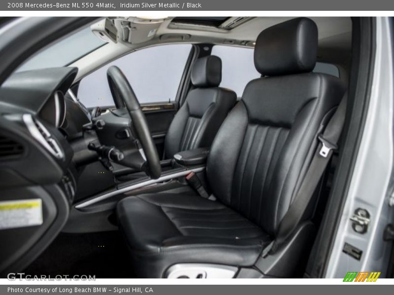 Iridium Silver Metallic / Black 2008 Mercedes-Benz ML 550 4Matic