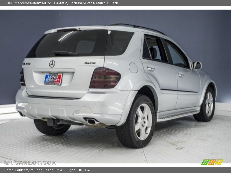 Iridium Silver Metallic / Black 2008 Mercedes-Benz ML 550 4Matic