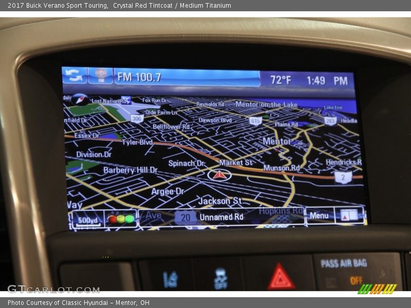 Crystal Red Tintcoat / Medium Titanium 2017 Buick Verano Sport Touring