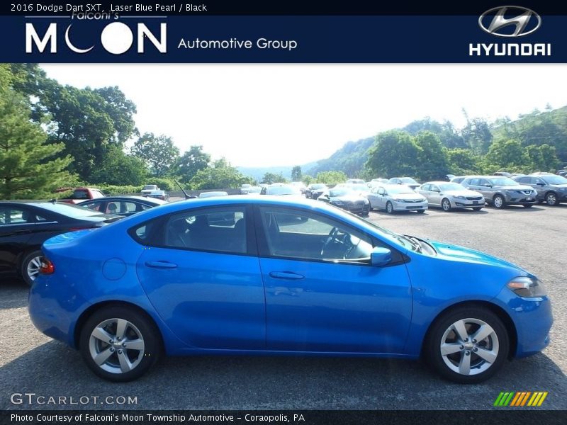Laser Blue Pearl / Black 2016 Dodge Dart SXT