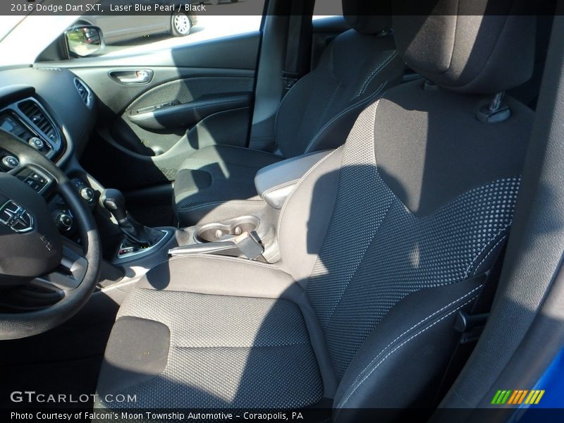 Laser Blue Pearl / Black 2016 Dodge Dart SXT