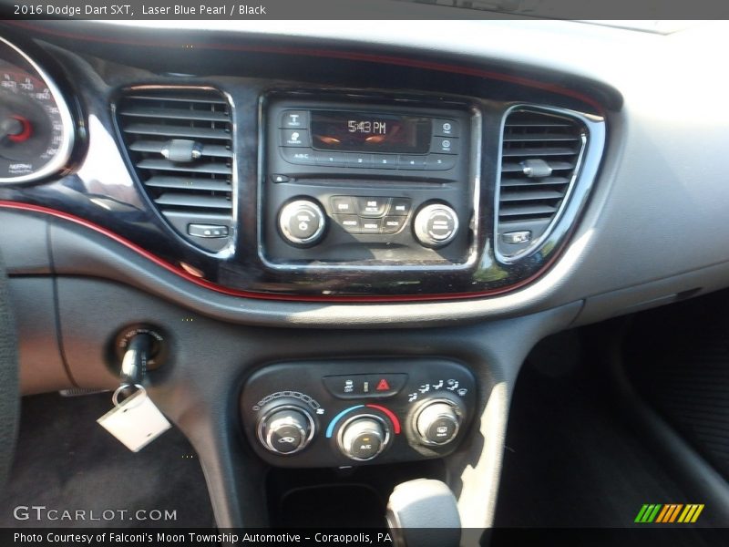 Laser Blue Pearl / Black 2016 Dodge Dart SXT