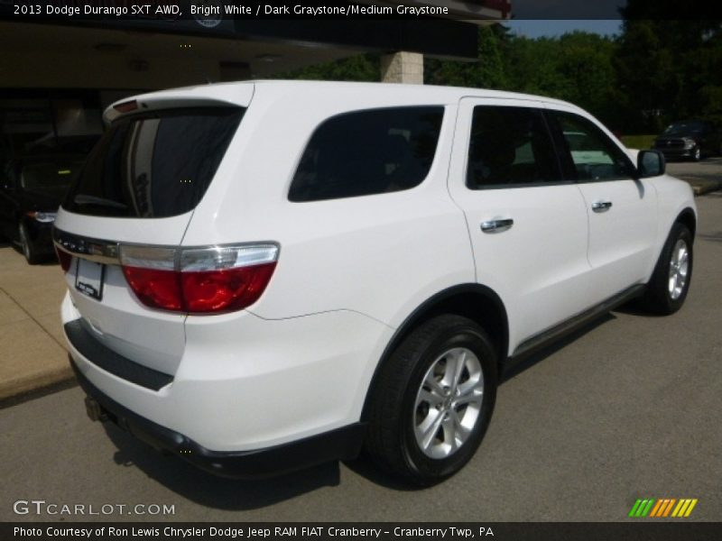 Bright White / Dark Graystone/Medium Graystone 2013 Dodge Durango SXT AWD