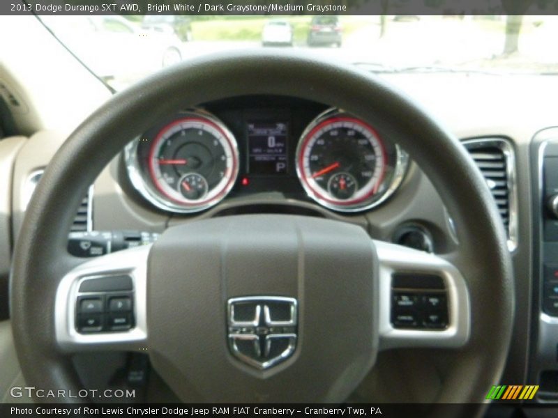 Bright White / Dark Graystone/Medium Graystone 2013 Dodge Durango SXT AWD