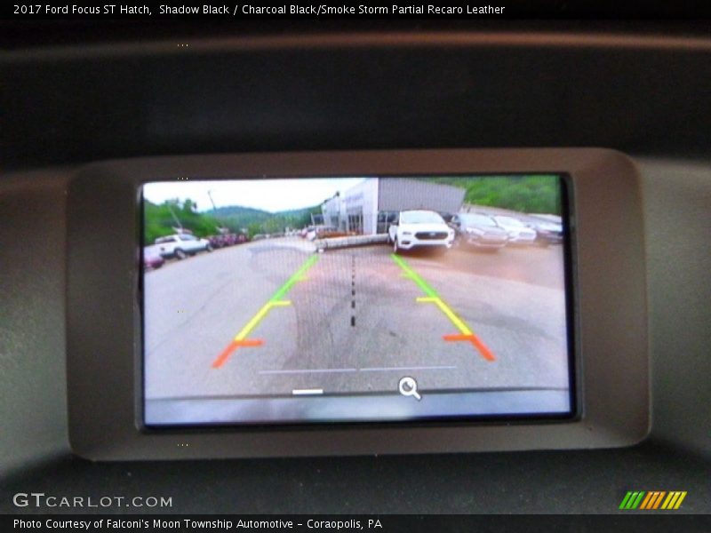 Shadow Black / Charcoal Black/Smoke Storm Partial Recaro Leather 2017 Ford Focus ST Hatch