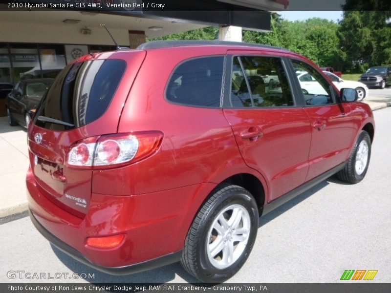 Venetian Red / Gray 2010 Hyundai Santa Fe GLS 4WD