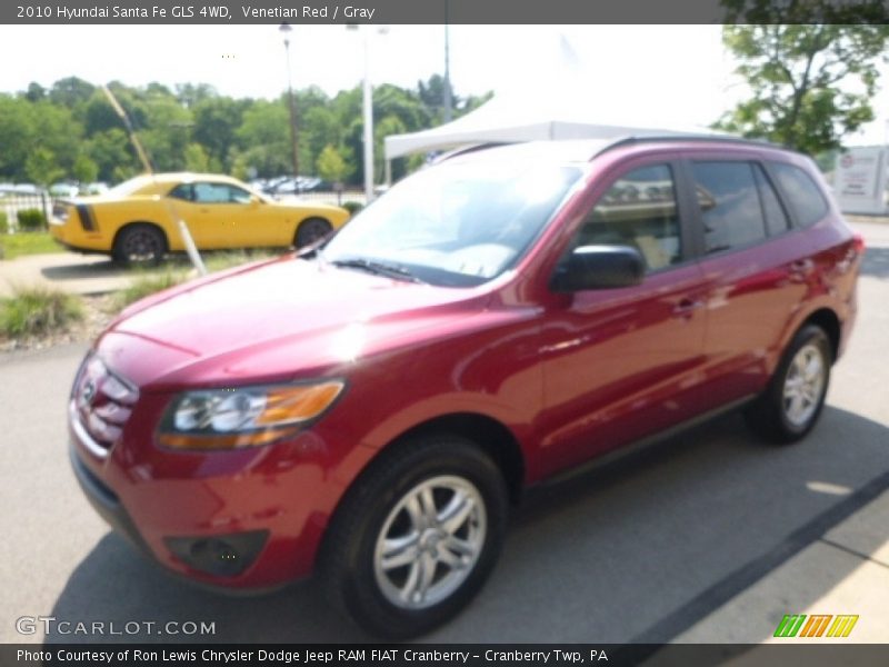 Venetian Red / Gray 2010 Hyundai Santa Fe GLS 4WD