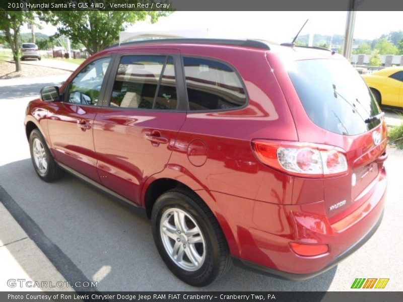 Venetian Red / Gray 2010 Hyundai Santa Fe GLS 4WD