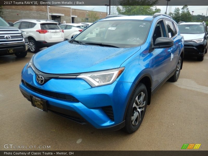 Electric Storm Metallic / Black 2017 Toyota RAV4 LE