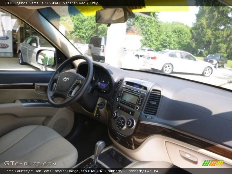 Venetian Red / Gray 2010 Hyundai Santa Fe GLS 4WD