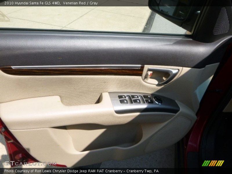 Venetian Red / Gray 2010 Hyundai Santa Fe GLS 4WD