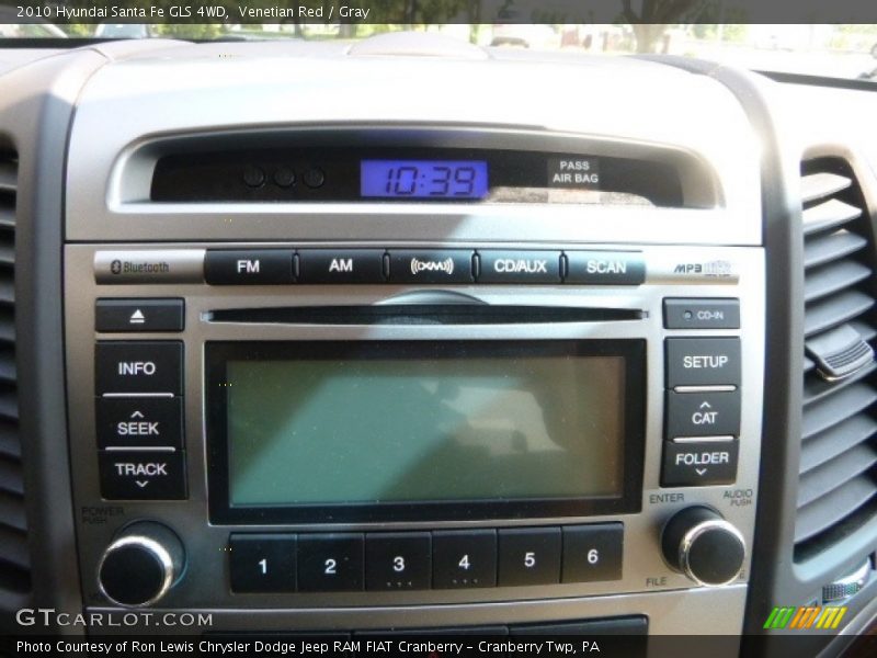 Venetian Red / Gray 2010 Hyundai Santa Fe GLS 4WD