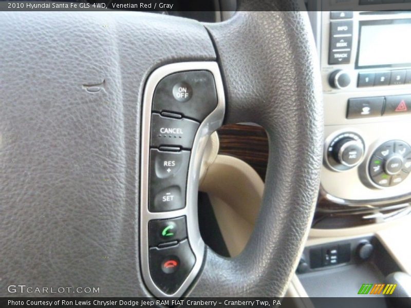 Venetian Red / Gray 2010 Hyundai Santa Fe GLS 4WD