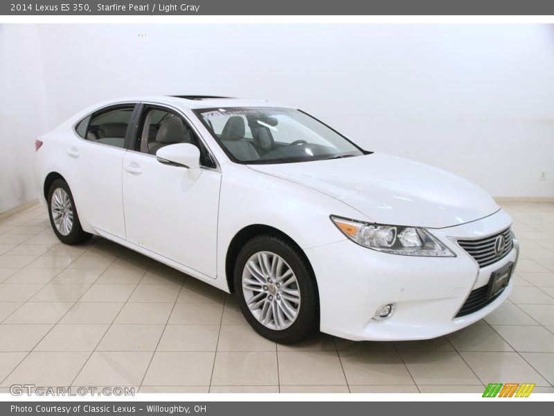 Starfire Pearl / Light Gray 2014 Lexus ES 350