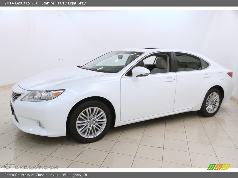 Starfire Pearl / Light Gray 2014 Lexus ES 350