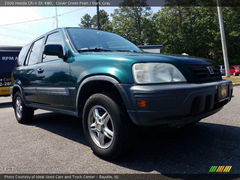 Clover Green Pearl / Dark Gray 2000 Honda CR-V EX 4WD