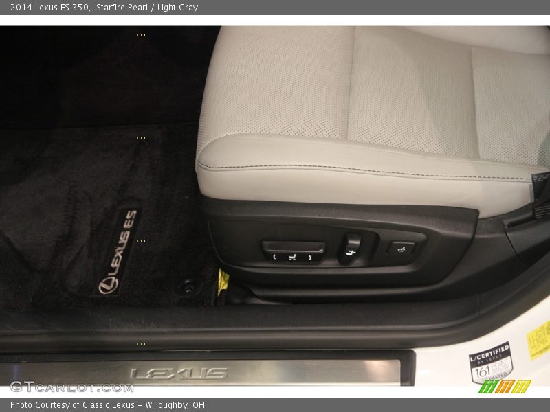 Starfire Pearl / Light Gray 2014 Lexus ES 350