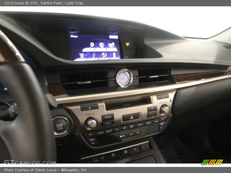 Starfire Pearl / Light Gray 2014 Lexus ES 350